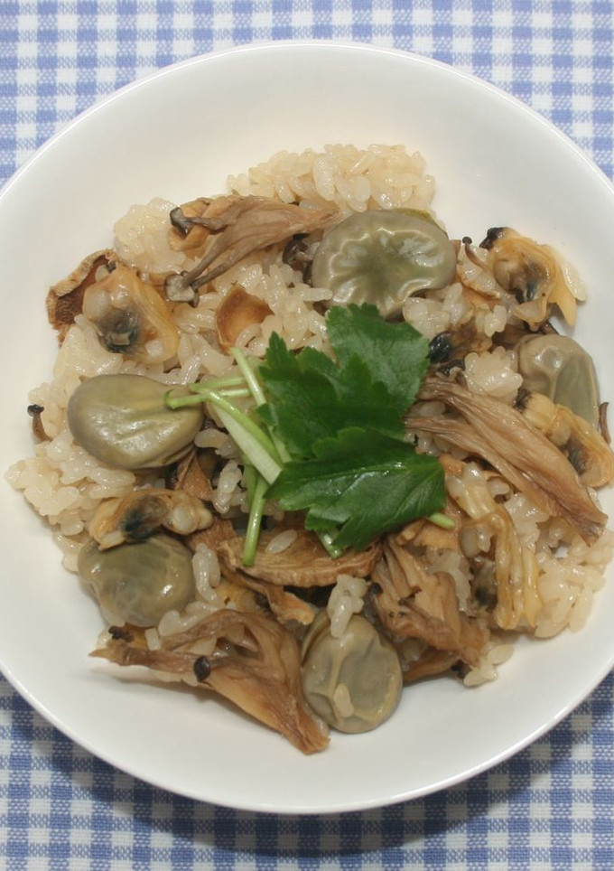 簡単☆乾燥あさりとそら豆の炊き込みご飯-レシピのメイン写真