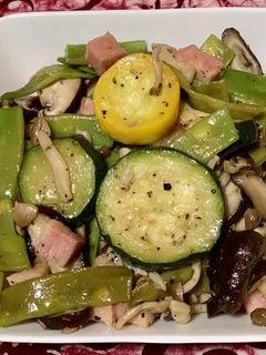 ベーコンと細々野菜の炒め物-レシピのメイン写真