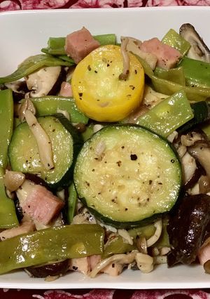 ベーコンと細々野菜の炒め物-レシピのメイン写真