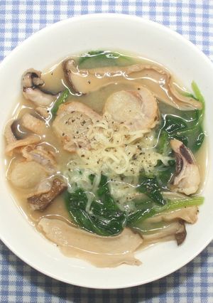 乾燥ホタテとエリンギのチーズバタースープ-レシピのメイン写真