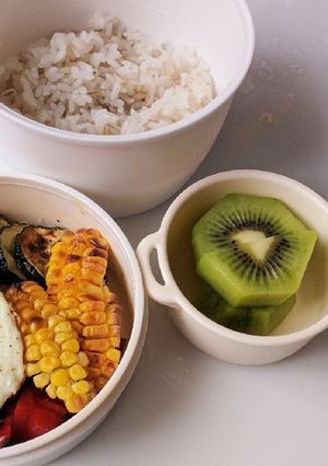 野菜グリルのロコモコ弁当-レシピのメイン写真