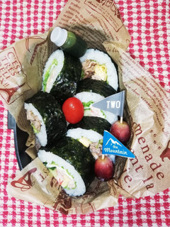 高校男子弁当♡サラダ巻き6/20-レシピのメイン写真