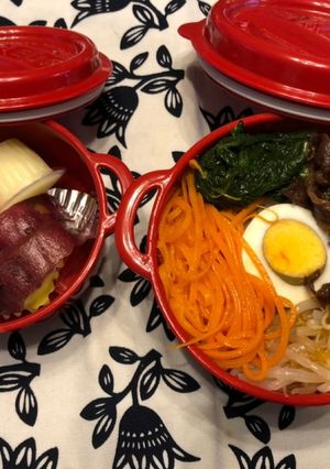 女子中学生のビビンバ弁当20190620-レシピのメイン写真