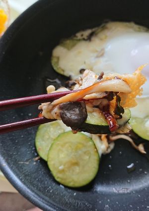 ハマる!ズッキーニとキノコのチーズ焼き-レシピのメイン写真