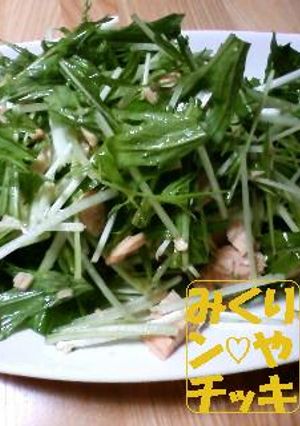 水菜と豆腐のしゃきしゃきさっぱりサラダ♡-レシピのメイン写真