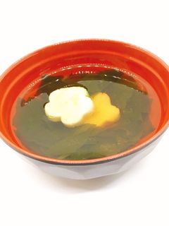 【病院】麩とわかめのすまし汁【給食】-レシピのメイン写真