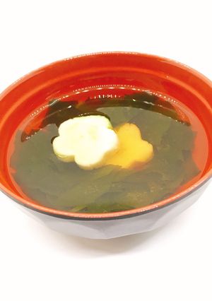【病院】麩とわかめのすまし汁【給食】-レシピのメイン写真