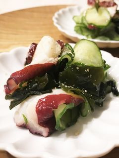 たこときゅうりのオリーブオイル酢の物-レシピのメイン写真