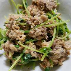 รูปของ 豆苗とサバのマヨ和え