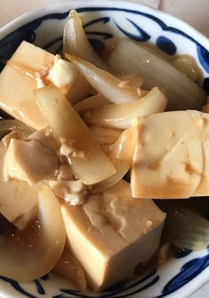 新玉ねぎと豆腐の中華煮-レシピのメイン写真
