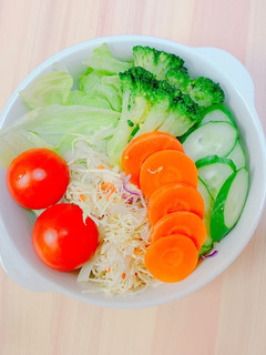 無水調理!フライパンで簡単温野菜サラダ-レシピのメイン写真