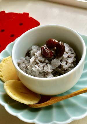 栄養摂取♪黒豆煮汁でアイスシャーベット-レシピのメイン写真