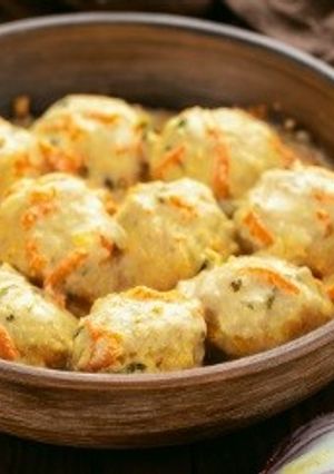 鶏肉ミートボールのクリームソース焼-レシピのメイン写真