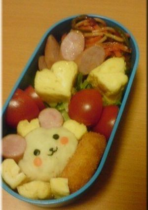 ♪お弁当♪（キャラ弁）じゃがいもくまたん-レシピのメイン写真