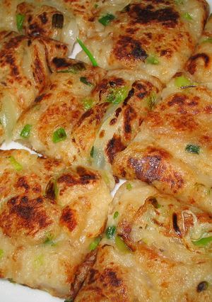 大好評お好み焼き粉で節約♡もちもちチヂミ-レシピのメイン写真