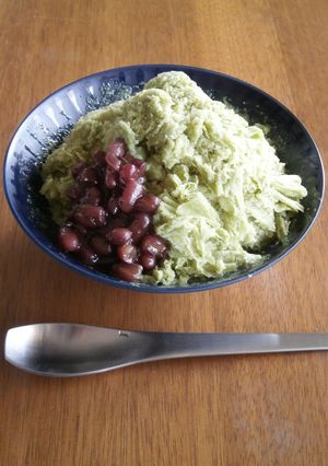 おうちかき氷 豆乳抹茶氷-レシピのメイン写真