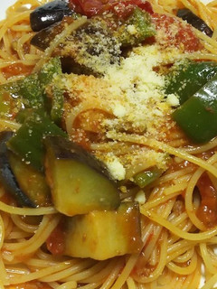 夏野菜のミートソーススパゲティ-レシピのメイン写真