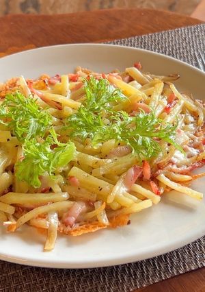 ポテトとベーコンのピザ風-レシピのメイン写真