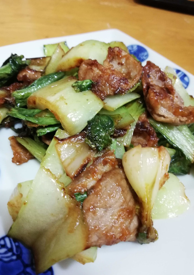 夏バテ予防！簡単★青梗菜と豚肉の旨み炒め-レシピのメイン写真