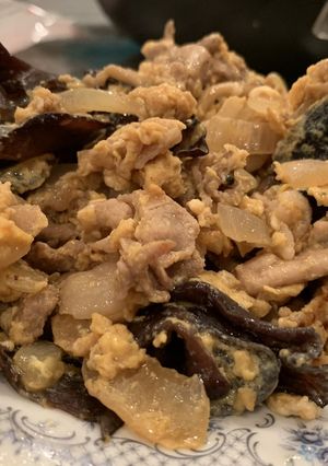 豚肉とたまごとキクラゲの炒め物-レシピのメイン写真
