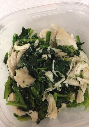 鳥ささみのほうれん草のチーズ和え-レシピのメイン写真