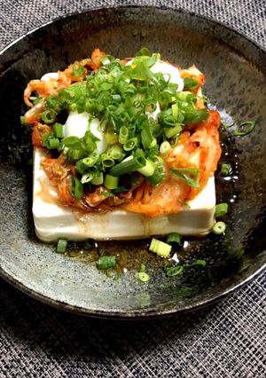 本当に美味しい！簡単キムチ温玉やっこ-レシピのメイン写真