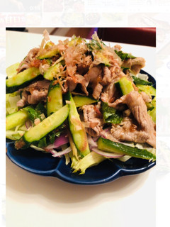 梅肉ソースの冷しゃぶサラダ-レシピのメイン写真