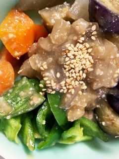 豚こま団子なす野菜たっぷり味噌炒め-レシピのメイン写真