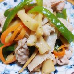 รูปของ 簡単節約おかず♡メンマと豚肉の炒め物♡
