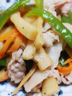 簡単節約おかず♡メンマと豚肉の炒め物♡-レシピのメイン写真