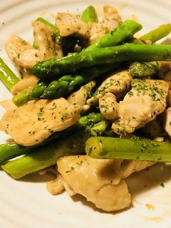 鶏むね肉とアスパラのオイスターソース炒め-レシピのメイン写真
