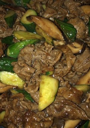 キュウリと牛肉の中華炒め-レシピのメイン写真