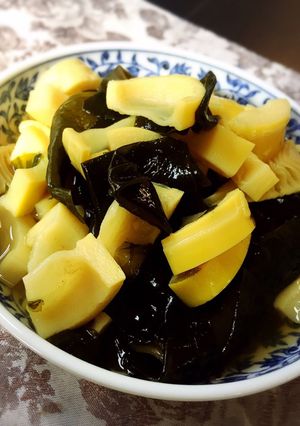 麵つゆで♪筍とわかめの煮物（若たけ煮）-レシピのメイン写真
