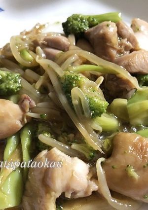 鶏もも肉とブロッコリーの生姜煮焼き-レシピのメイン写真