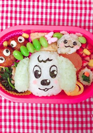 ワンワン うーたん キャラ弁 デコ弁-レシピのメイン写真