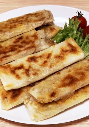 キャベツとひき肉の焼き春巻-レシピのメイン写真