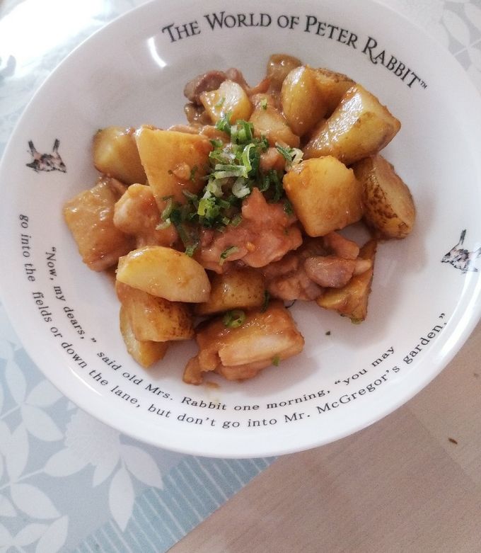 簡単に♪じゃがいもと鶏肉の味噌炒め-レシピのメイン写真