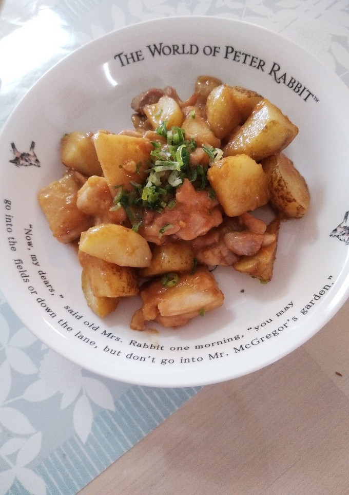 簡単に♪じゃがいもと鶏肉の味噌炒め-レシピのメイン写真