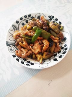 簡単♪豚コマとナスでケチャぽん炒め-レシピのメイン写真