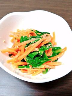 人参ほうれん草の中華和え(ナムル)-レシピのメイン写真