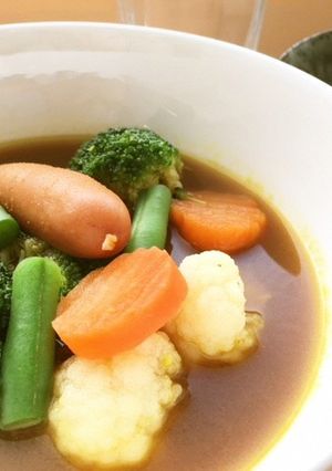 ベジ♪レンジdeスープカレー-レシピのメイン写真