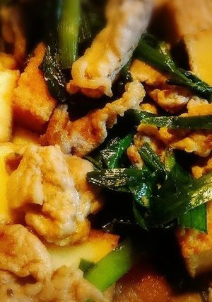 ♡豚肉と厚揚げ豆腐とニラ炒め♡-レシピのメイン写真