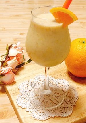 オレンジバナナヨーグルトスムージー-レシピのメイン写真