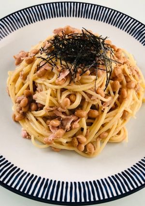 時短&簡単☆青じそ納豆ツナのパスタ-レシピのメイン写真