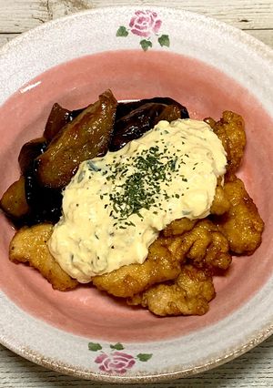 絶品！揚げない茄子＆チキン南蛮風♪-レシピのメイン写真