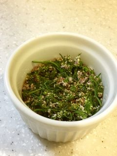 エディブル♪パクチーの花の醤油ビネガー-レシピのメイン写真