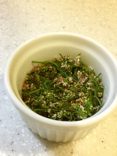 エディブル♪パクチーの花の醤油ビネガー-レシピのメイン写真