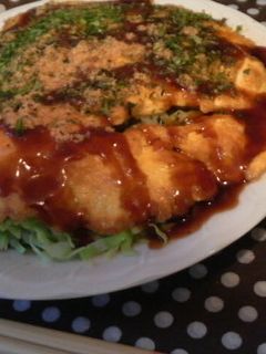 ダイエッター必見!なんちゃってお好み焼き-レシピのメイン写真