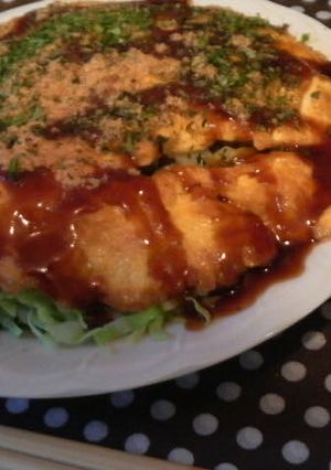 ダイエッター必見！なんちゃってお好み焼き-レシピのメイン写真