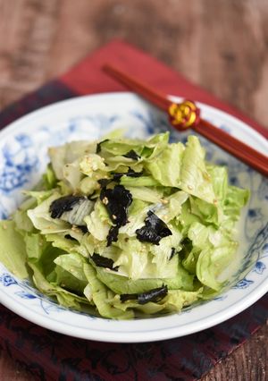 レタスと海苔のやみつきサラダ-レシピのメイン写真